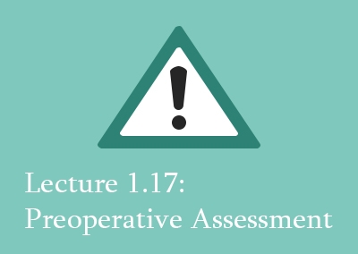 1.17 Preoperative Assessment of Spinal Patients