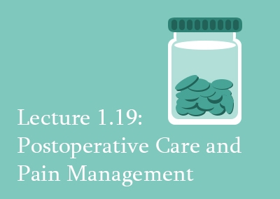 1.19 Postoperative Care and Pain Management