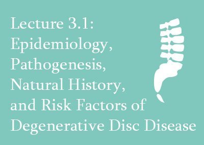 3.1 Epidemiology of Degenerative Disc Disease