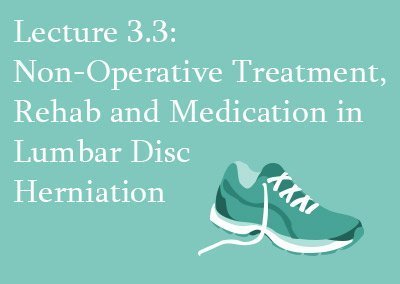 3.3 Non-operative Treatment of Lumbar Disc Herniation
