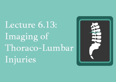 6.13 Imaging of Thoraco-Lumbar Injuries