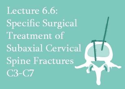 6.6 Specific Surgical Treatment of Subaxial Cervical Spine Fractures C3-C7