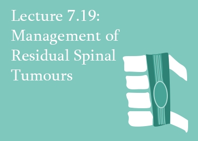 7.19 Management of Residual Spinal Tumours
