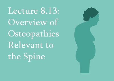 8.13 Overview of Osteopathies Relevant to the Spine