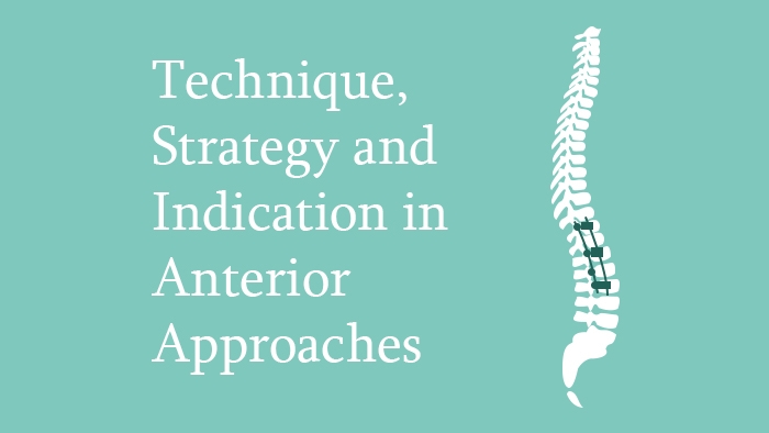 Technique, Strategy and Indication in Anterior Approaches Lecture Thumbnail