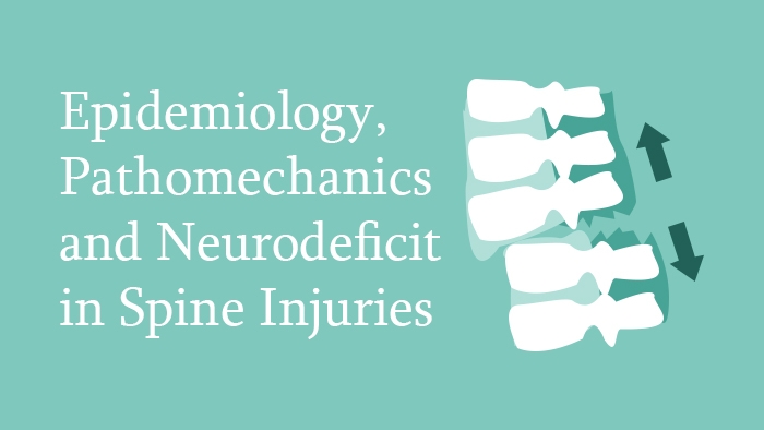Epidemiology, pathomechanics and neurological deficits in spinal injuries Lecture Thumbnail